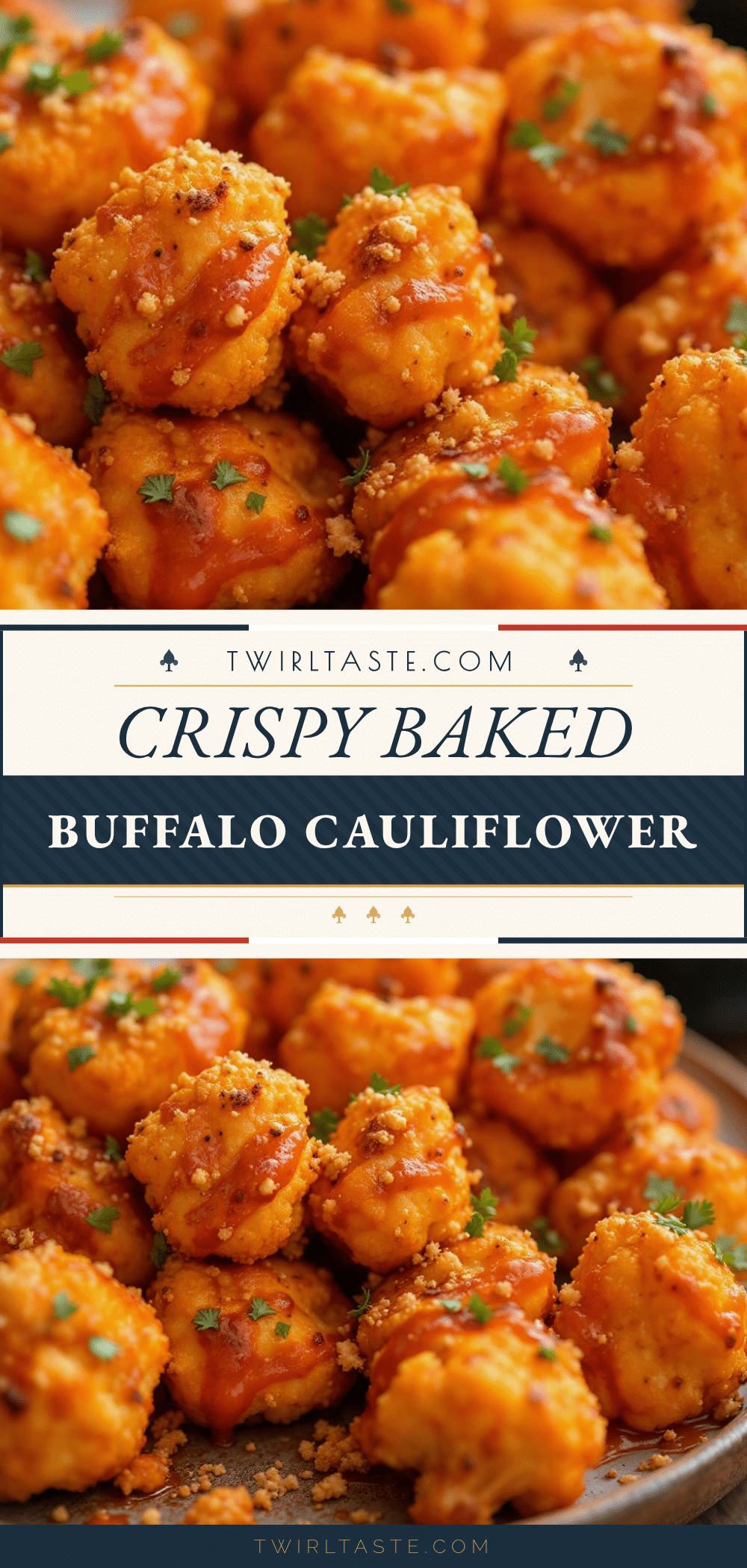 crispy baked buffalo cauliflower bites recipe