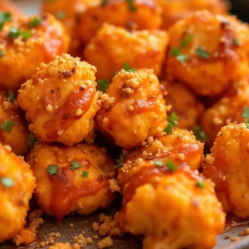 crispy baked buffalo cauliflower bites - featured image