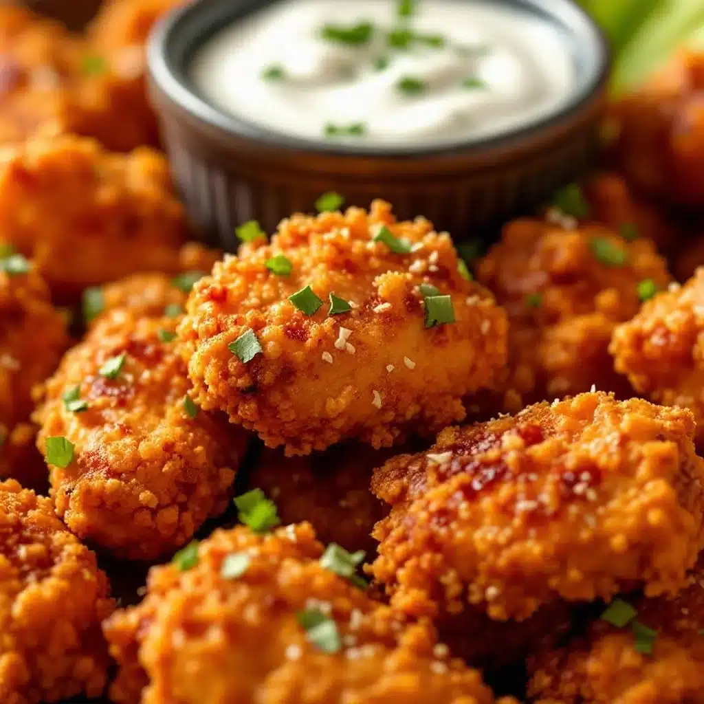 crispy baked chicken wing bites - featured image