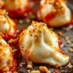 Crispy Baked Mozzarella Ghost Bites with Marinara - featured image