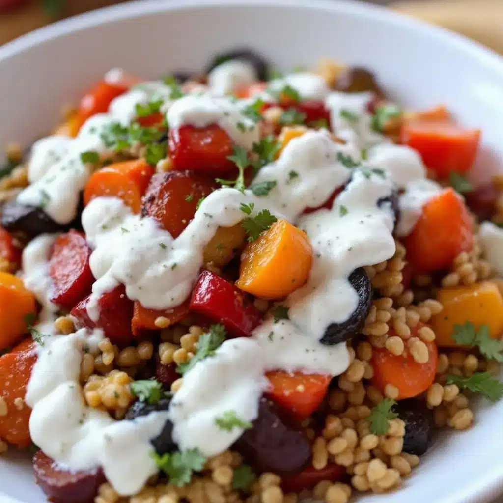 Crispy Balsamic Roasted Root Vegetable Medley preparation steps