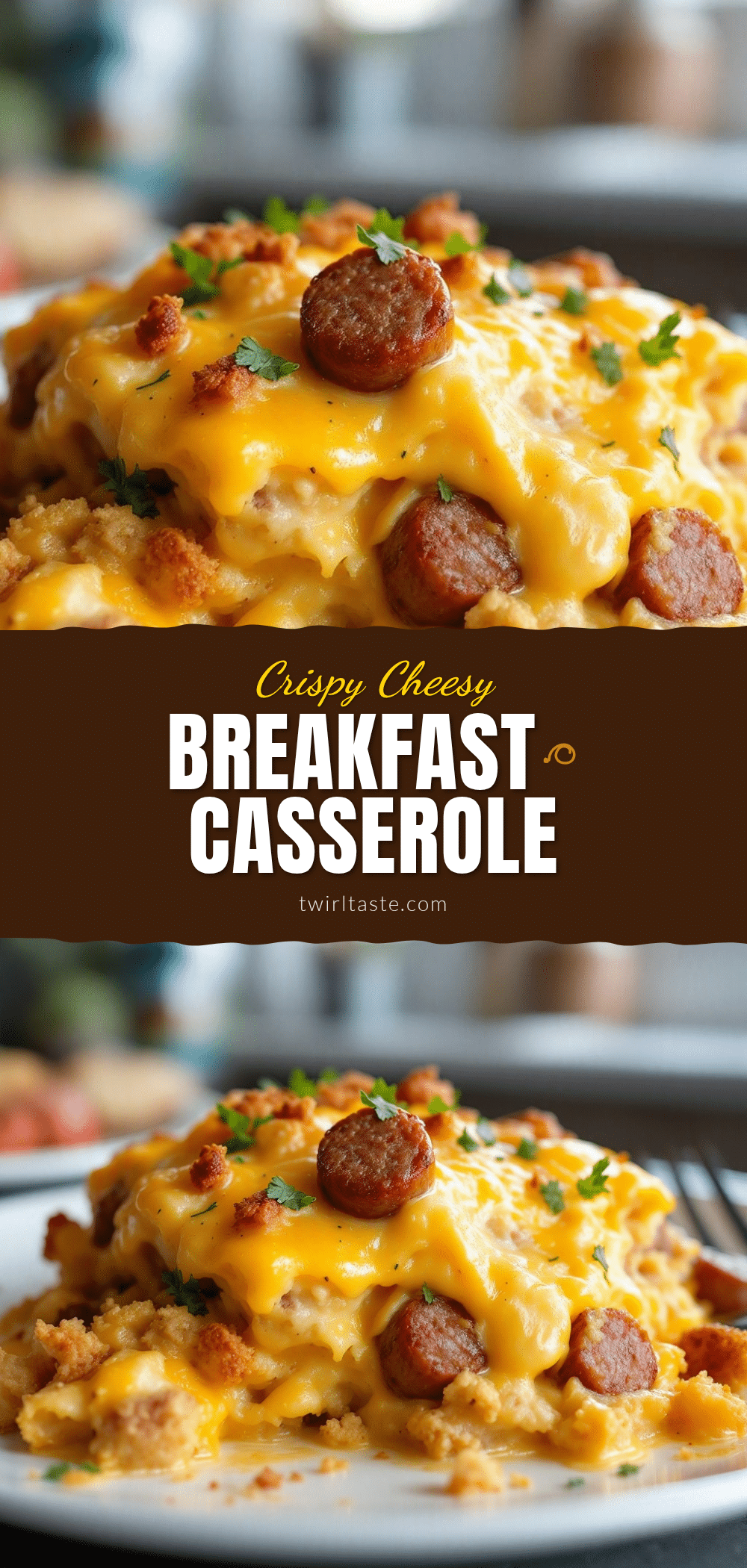 crispy cheesy breakfast casserole with sausage recipe