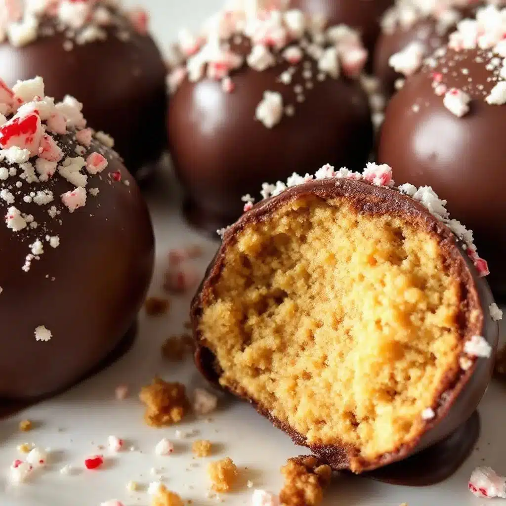 Crispy Christmas Cake Pops with Peppermint Crunch - featured image