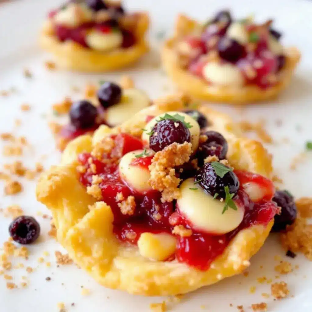 Crispy Cranberry Brie Bites preparation steps