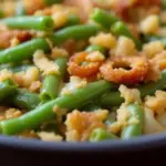 crispy green bean casserole - featured image