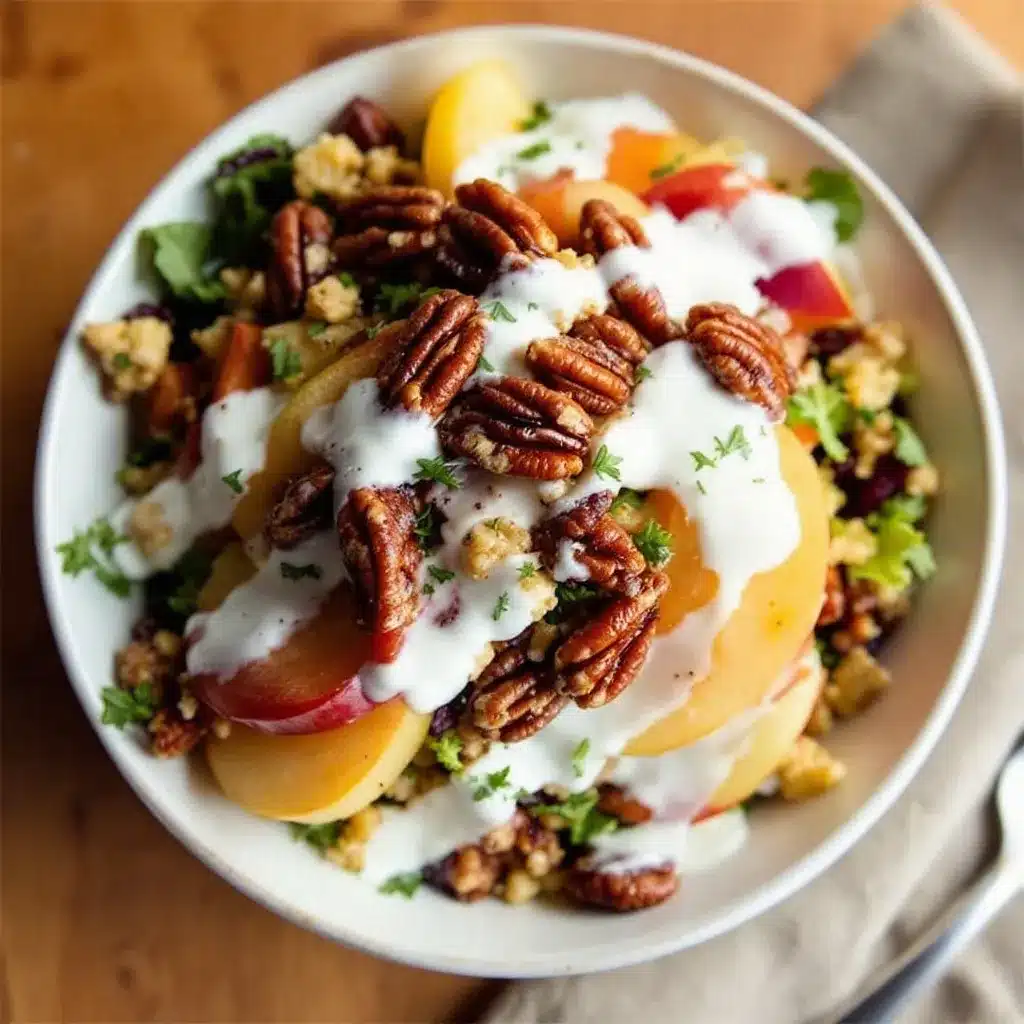 Crispy Harvest Apple & Goat Cheese Salad preparation steps
