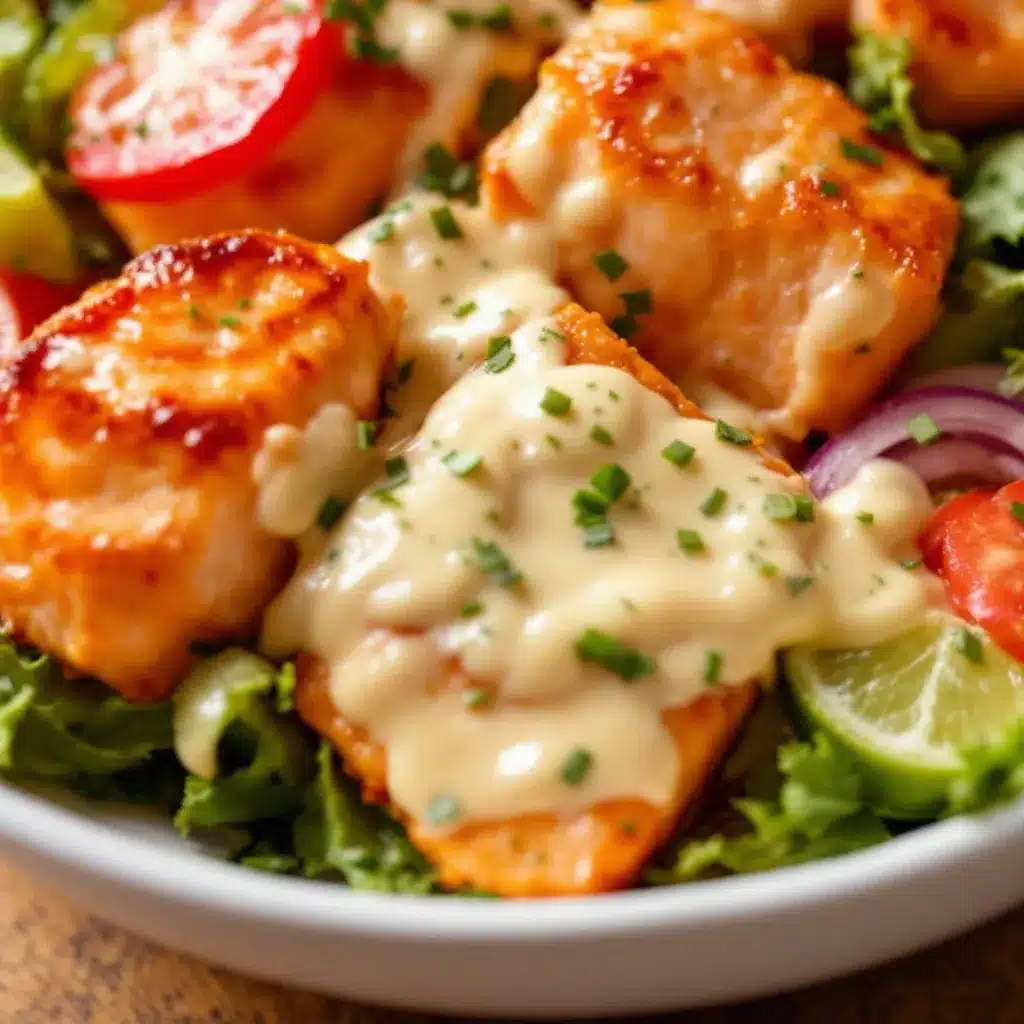 Crispy Honey Garlic Salmon Bites preparation steps