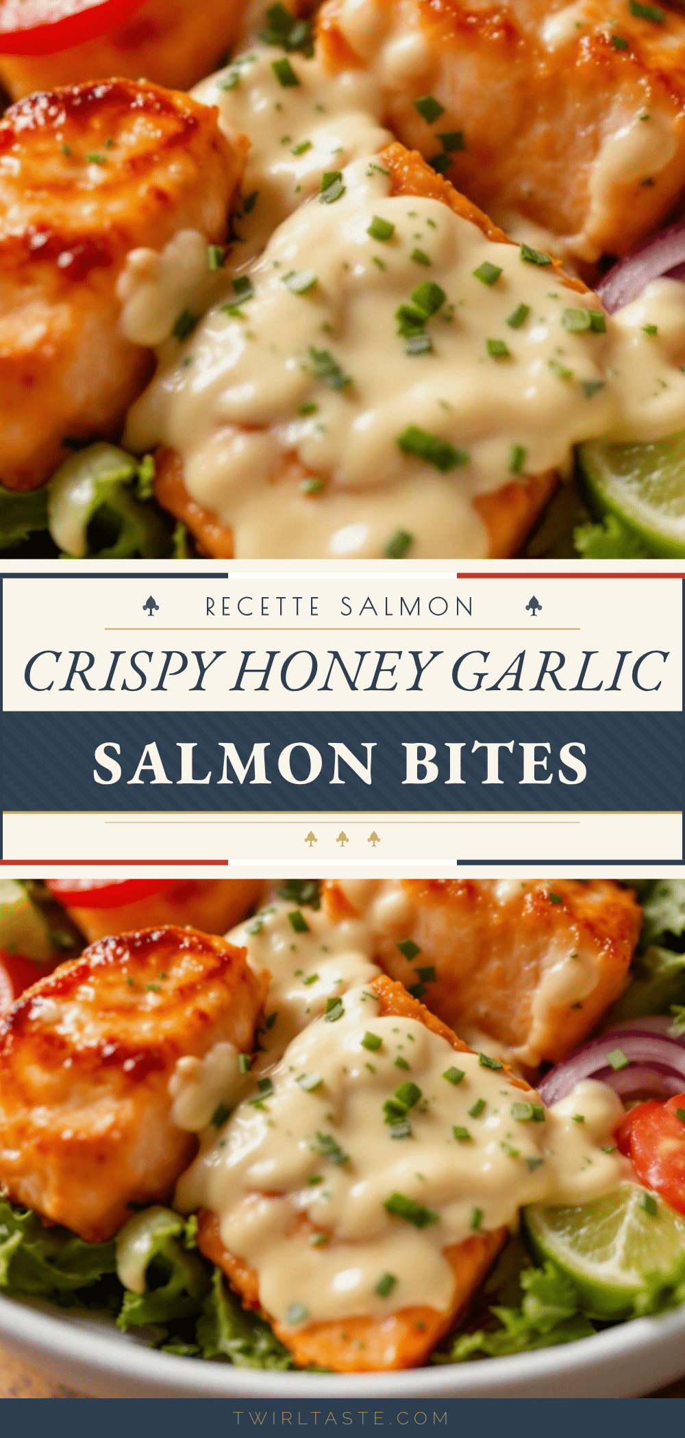 Crispy Honey Garlic Salmon Bites recipe
