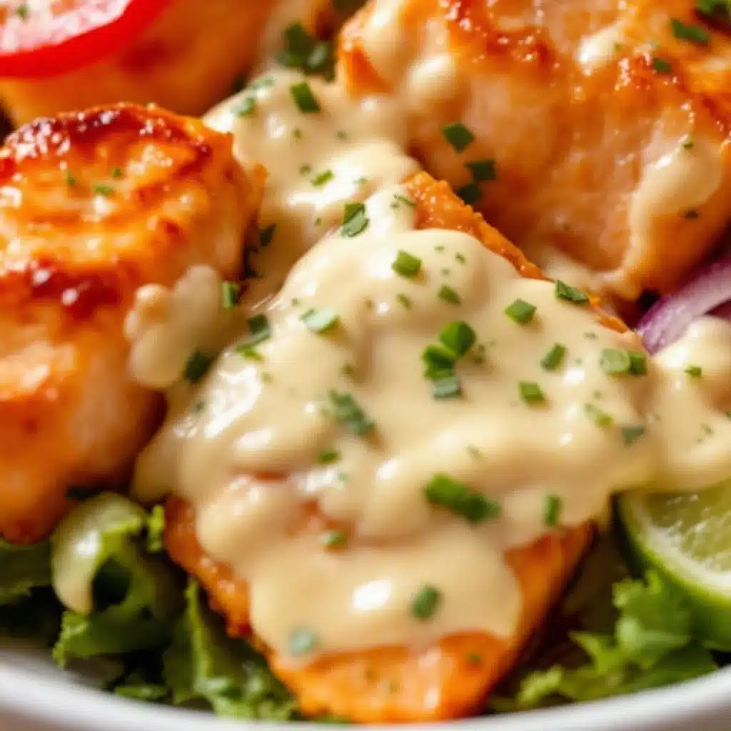 Crispy Honey Garlic Salmon Bites - featured image