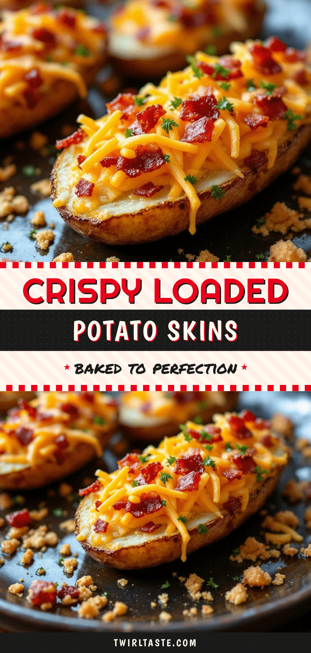 crispy loaded baked potato skins recipe