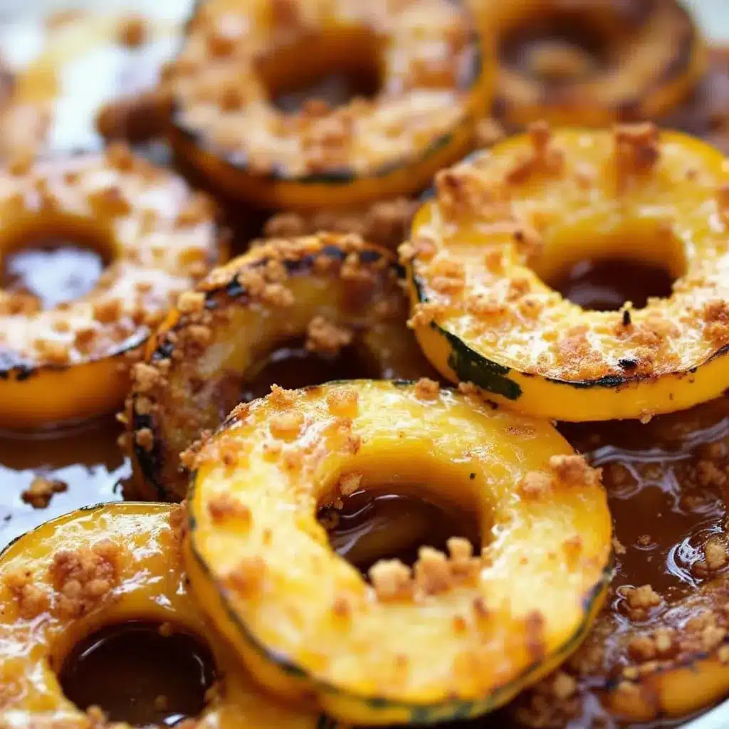 crispy maple glazed delicata squash rings preparation steps