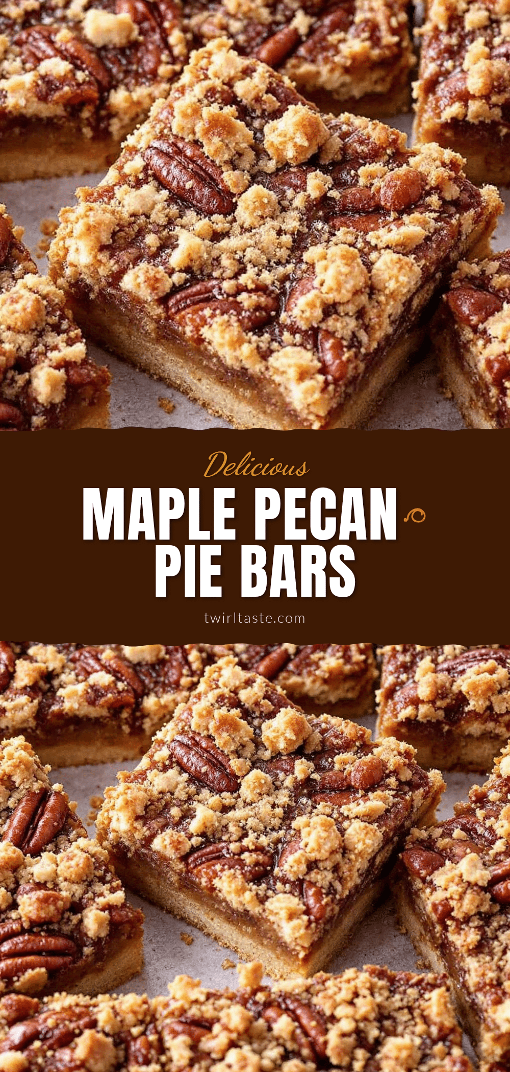Crispy Maple Pecan Pie Bars recipe