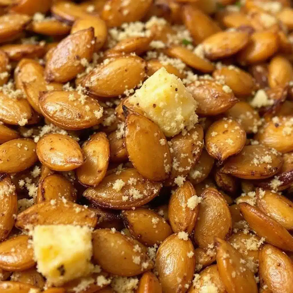 Crispy Roasted Garlic Parmesan Pumpkin Seeds - featured image