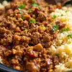 crockpot ground beef and rice skillet - featured image