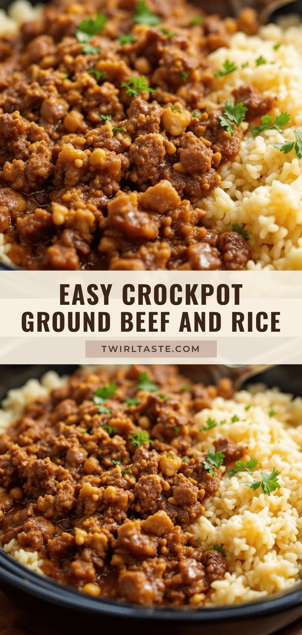 crockpot ground beef and rice skillet recipe