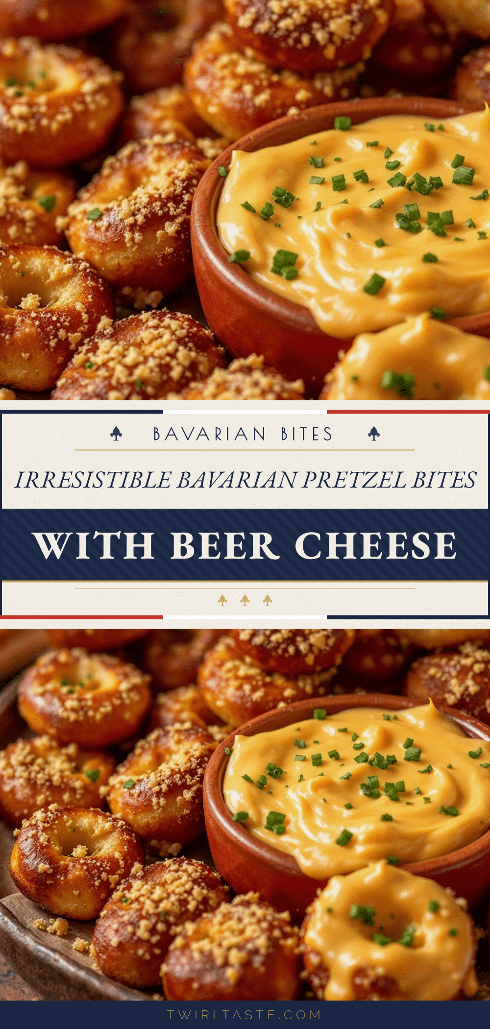 Easy Bavarian Pretzel Bites with Beer Cheese Dip recipe