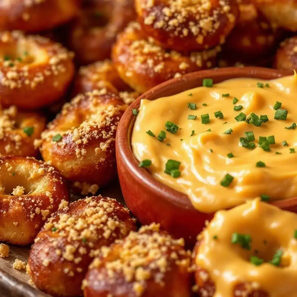 Easy Bavarian Pretzel Bites with Beer Cheese Dip - featured image