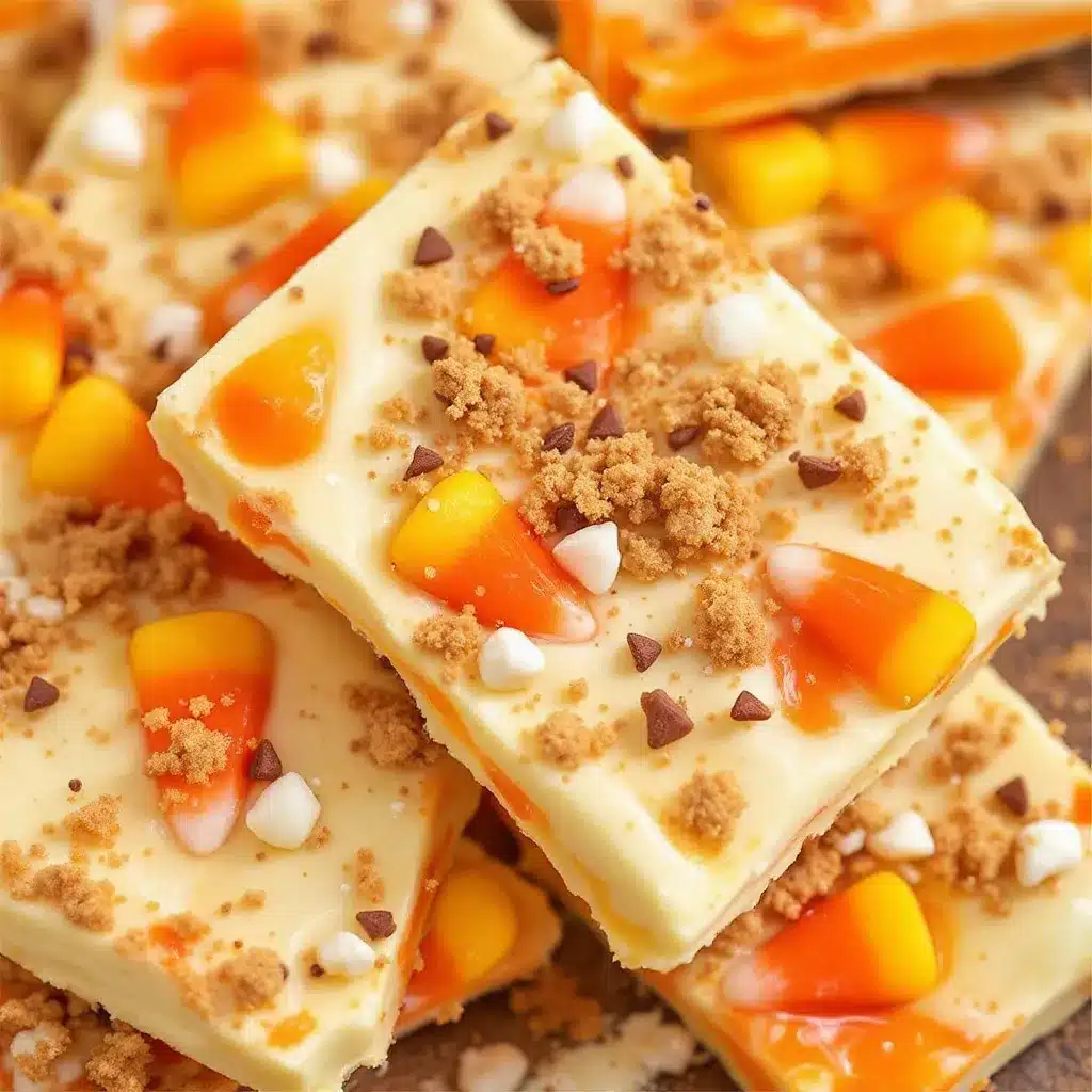 Easy Candy Corn Halloween Bark preparation steps