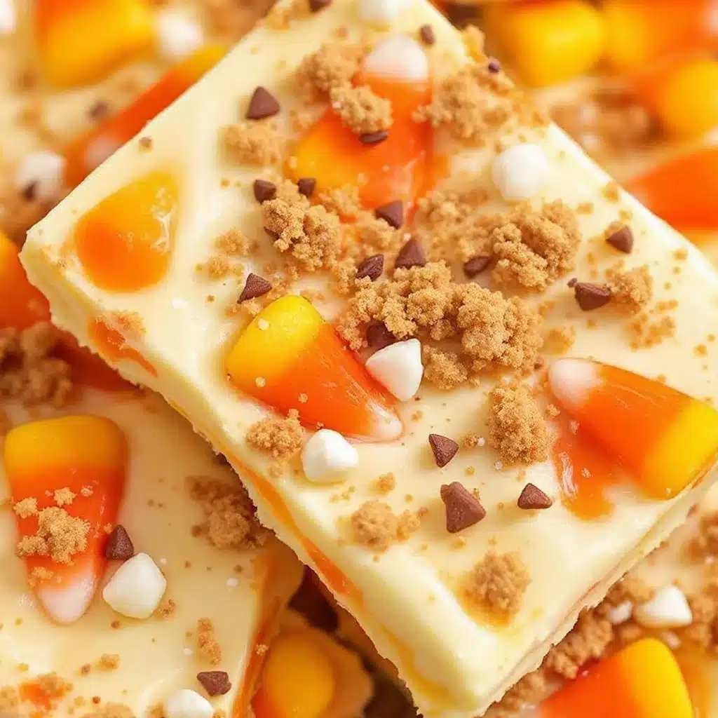 Easy Candy Corn Halloween Bark - featured image