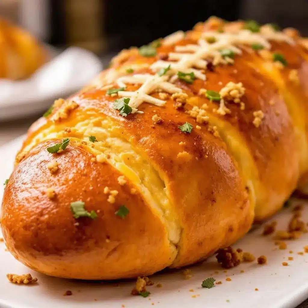 easy cheesy football pull-apart bread preparation steps