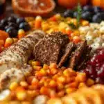 easy halloween charcuterie board with candy corn - featured image