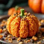 Easy Halloween Rice Krispie Treat Pumpkins - featured image