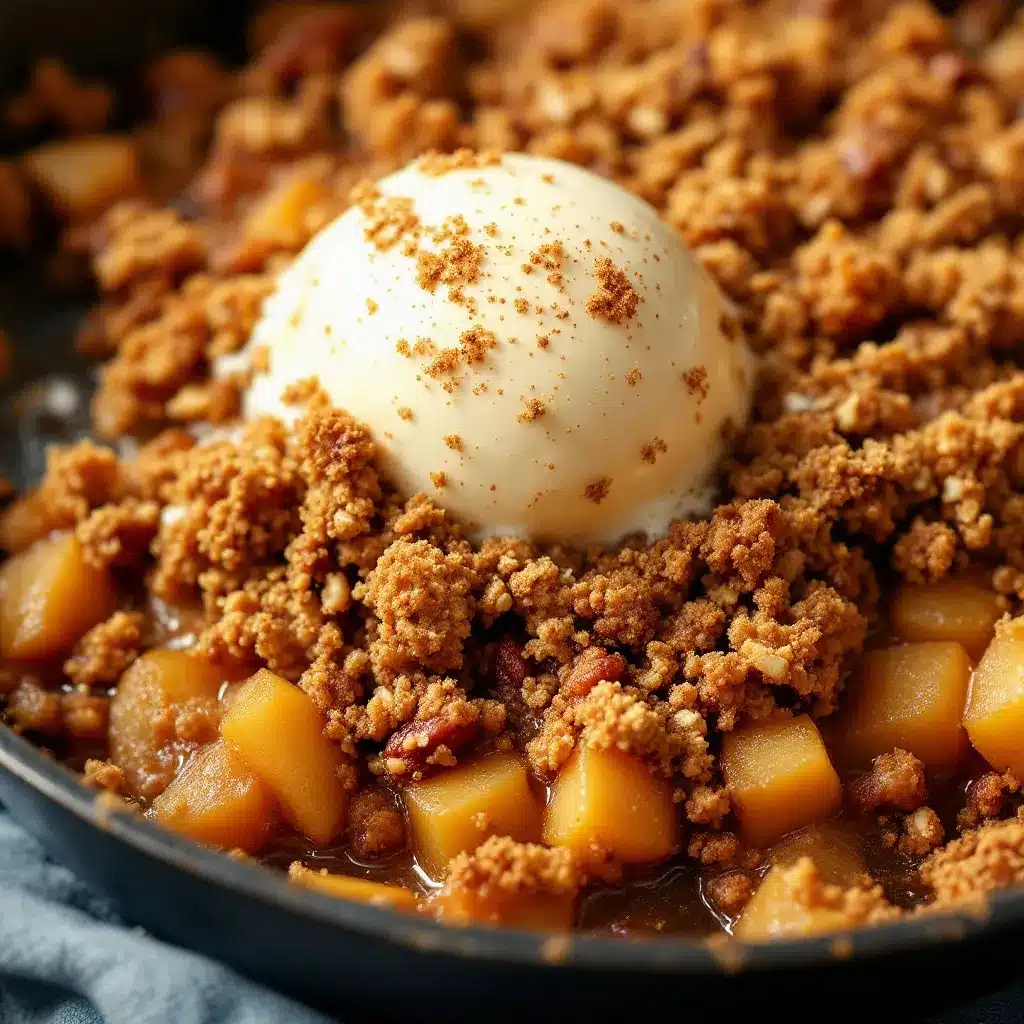 Easy One-Pan Apple Crisp preparation steps