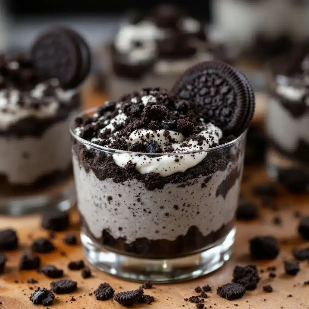 Easy Oreo Dirt Pudding Cups preparation steps