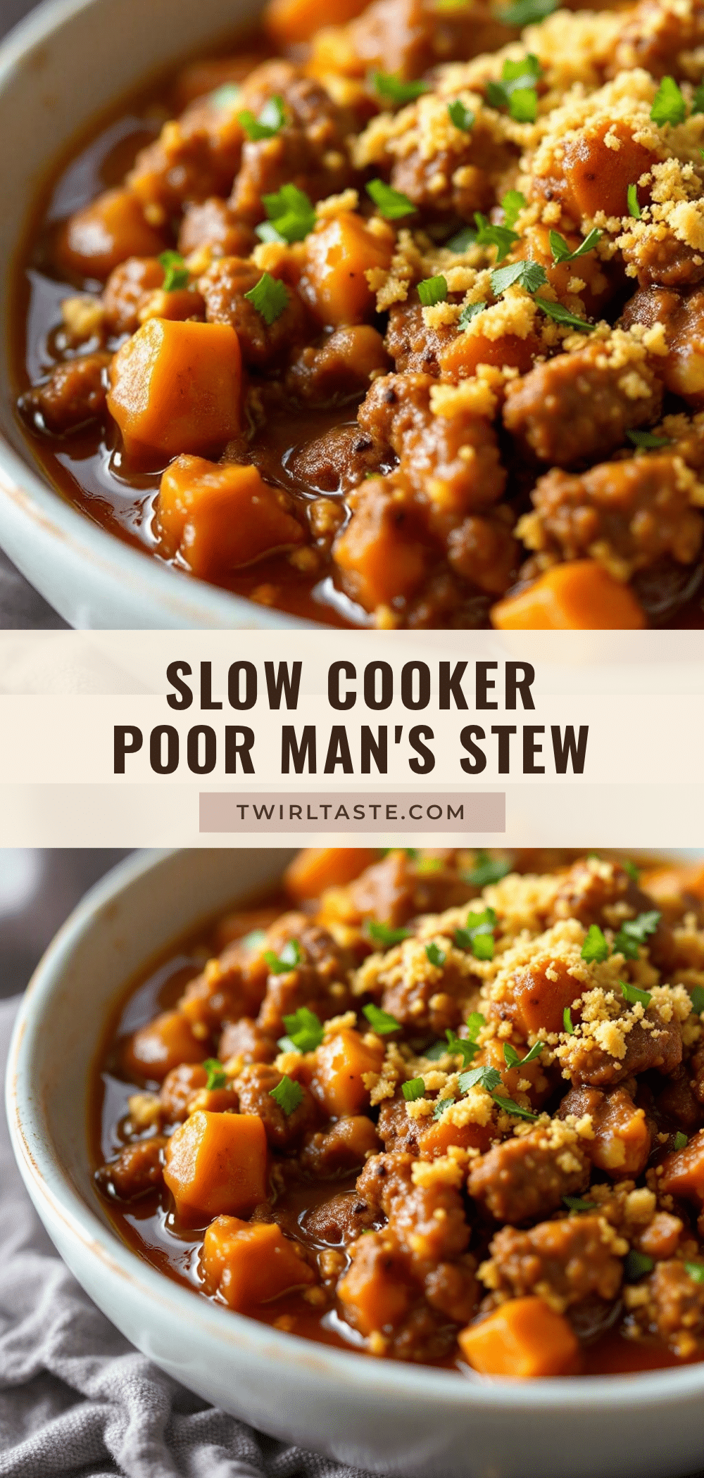 easy slow cooker poor mans stew recipe