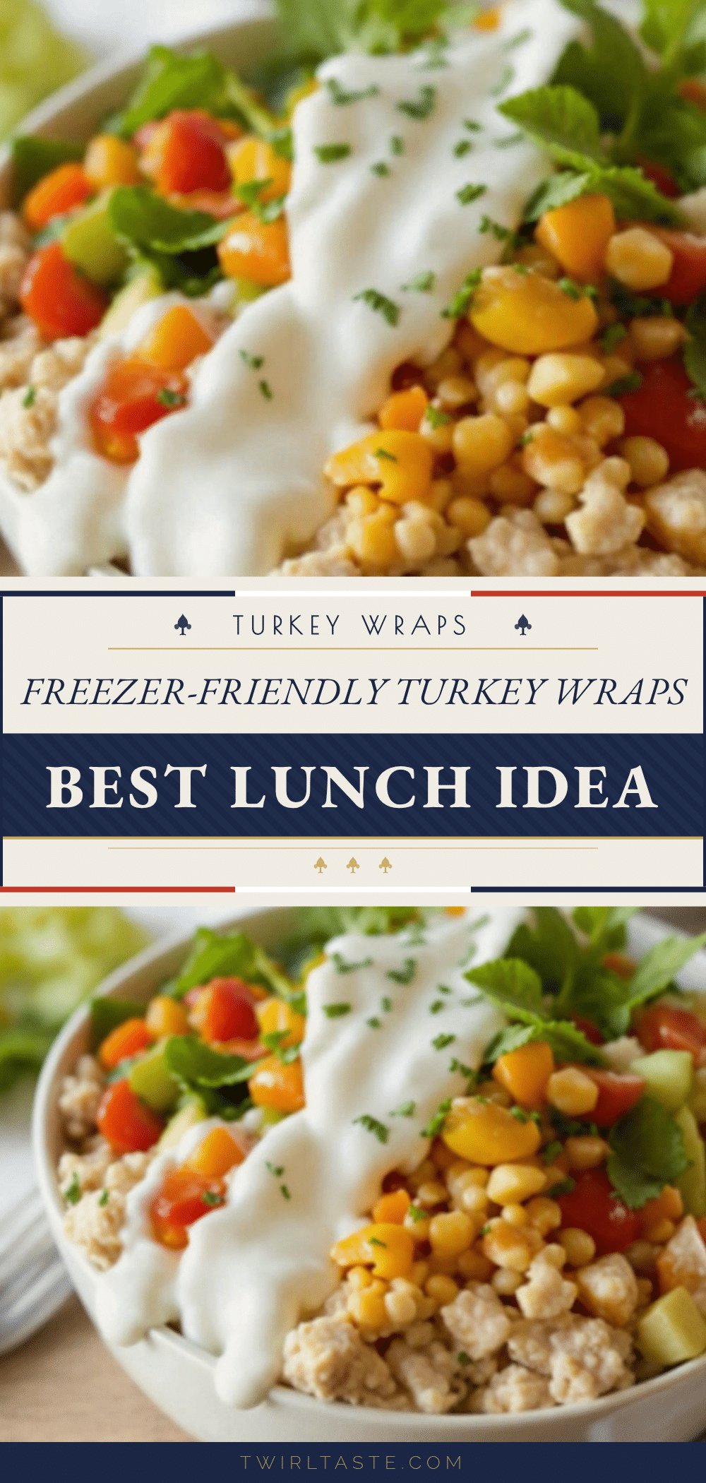 freezer-friendly turkey wraps recipe