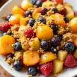fresh autumn harvest fruit salad - featured image