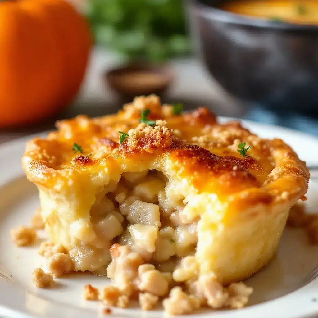 friendsgiving mini turkey pot pies preparation steps