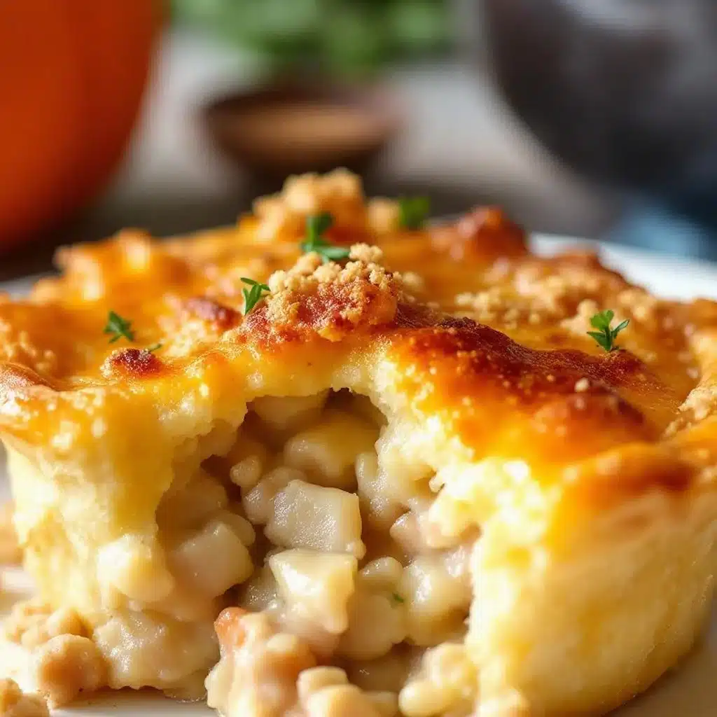 friendsgiving mini turkey pot pies - featured image