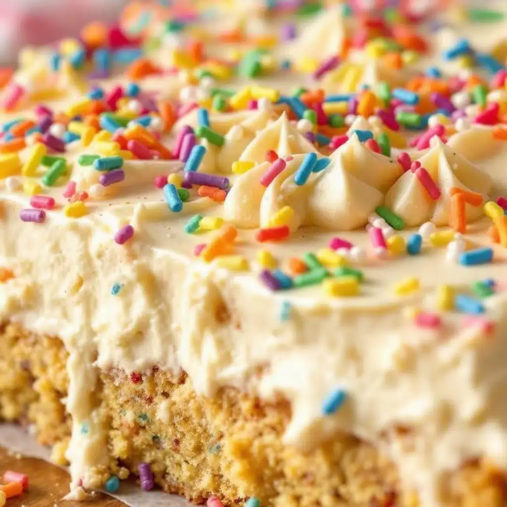funfetti birthday sheet cake - featured image
