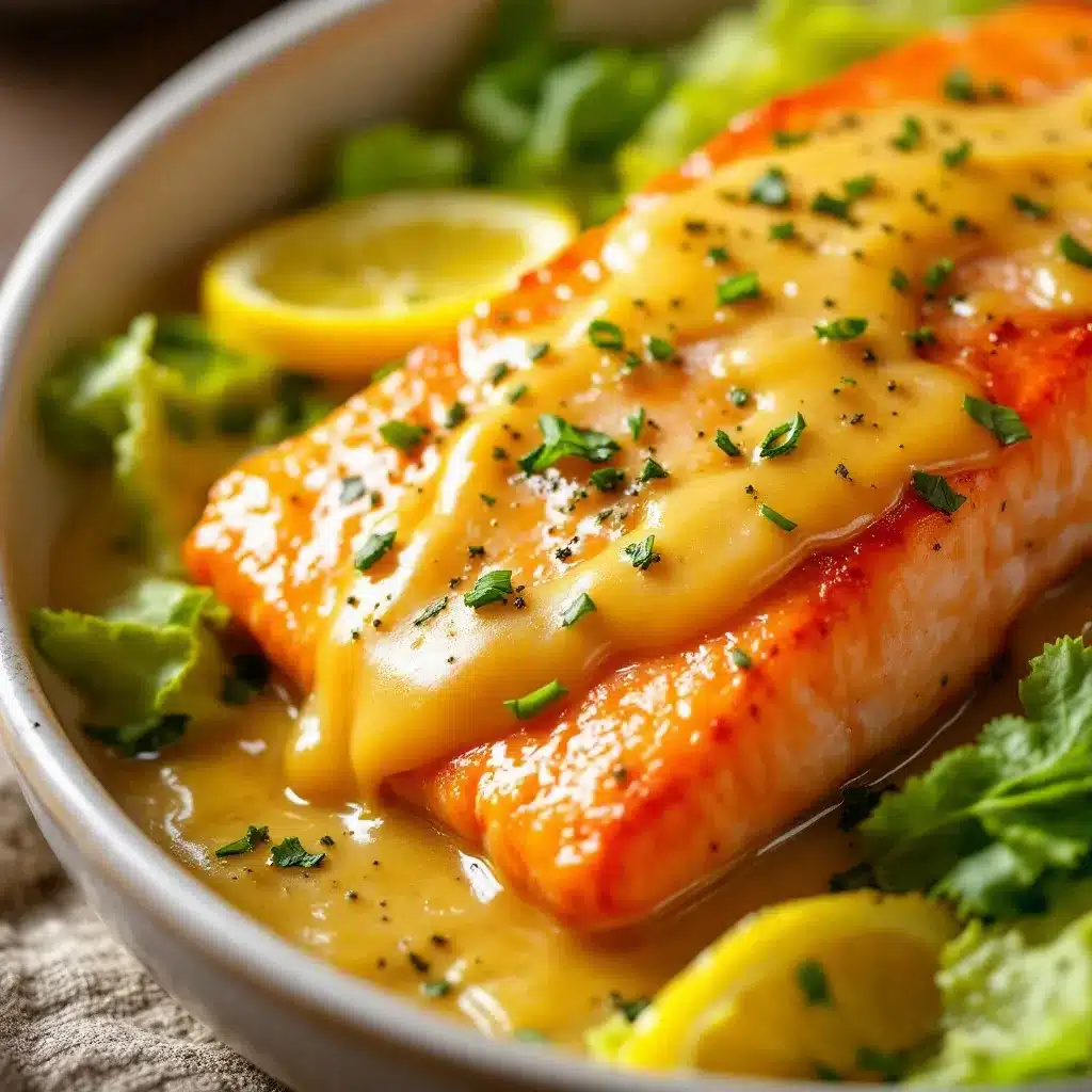 garlic butter baked salmon preparation steps