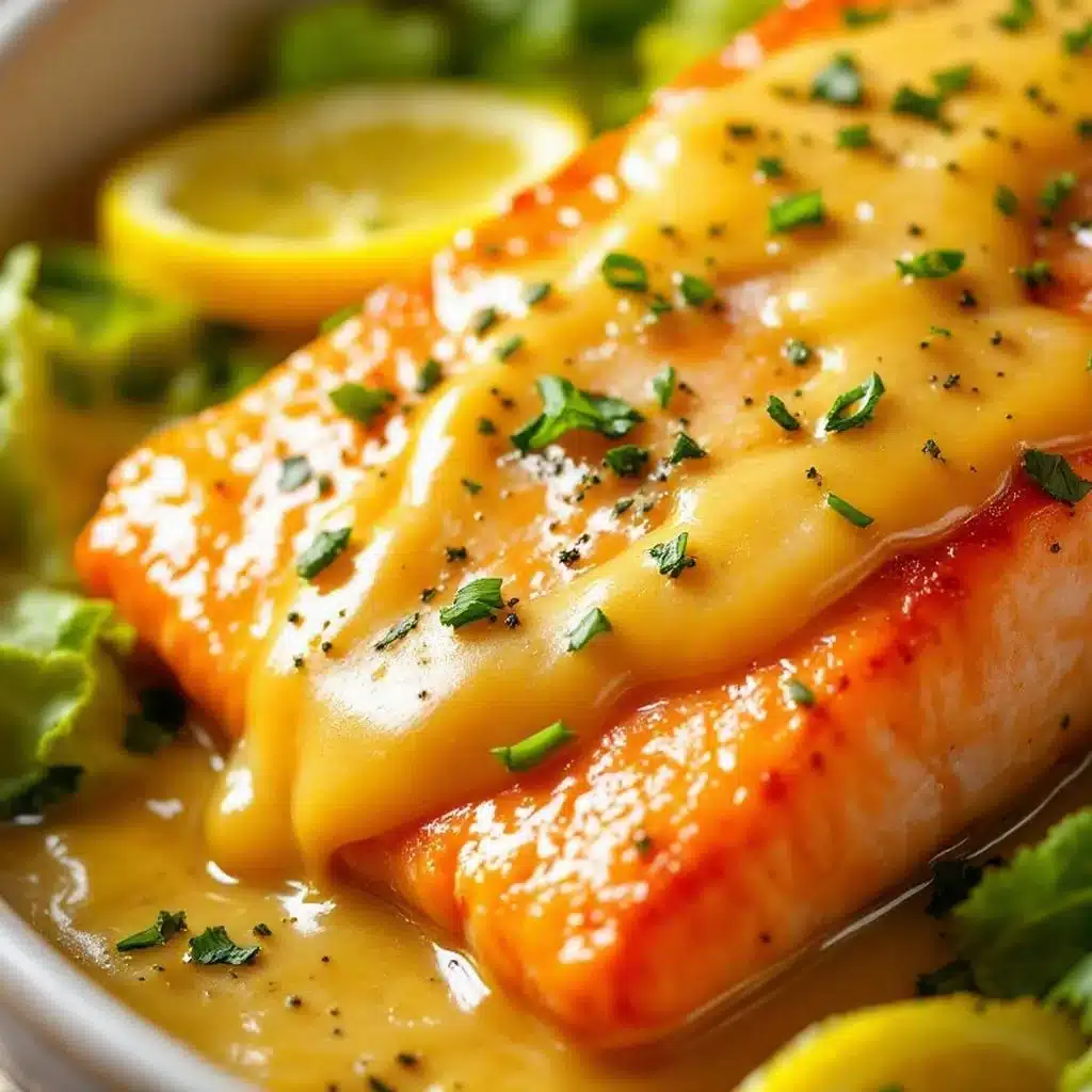 garlic butter baked salmon - featured image