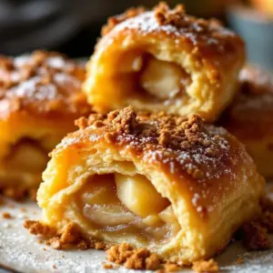 german apple strudel bites - featured image