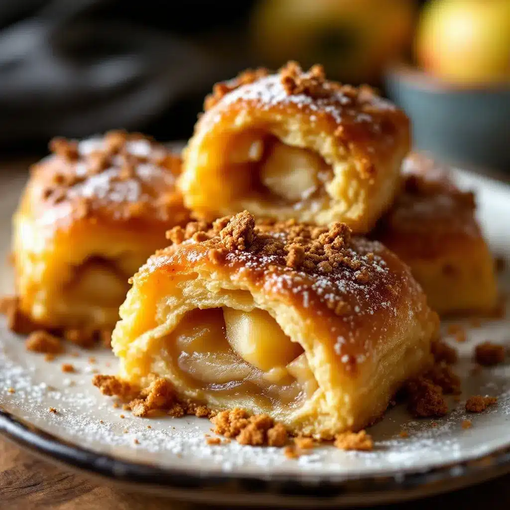 german apple strudel bites preparation steps