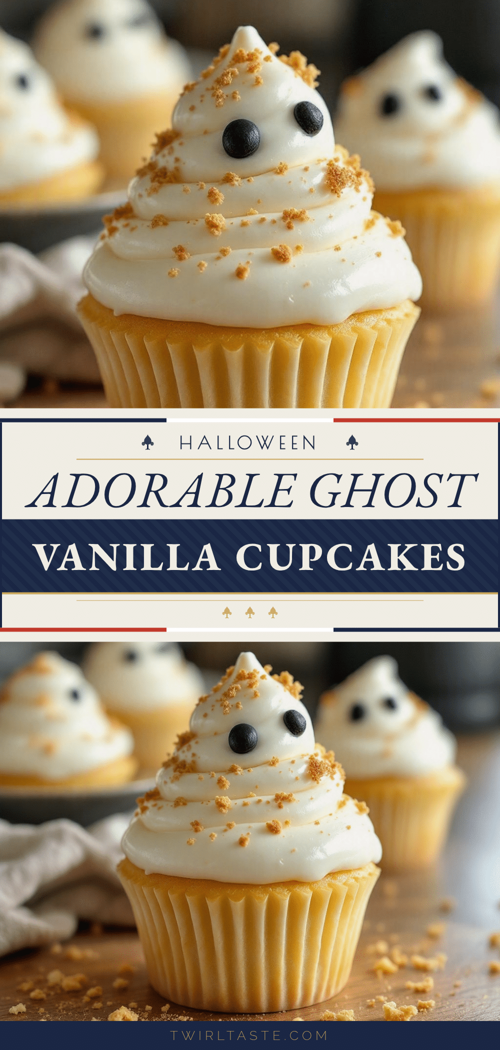 ghost vanilla cupcakes recipe