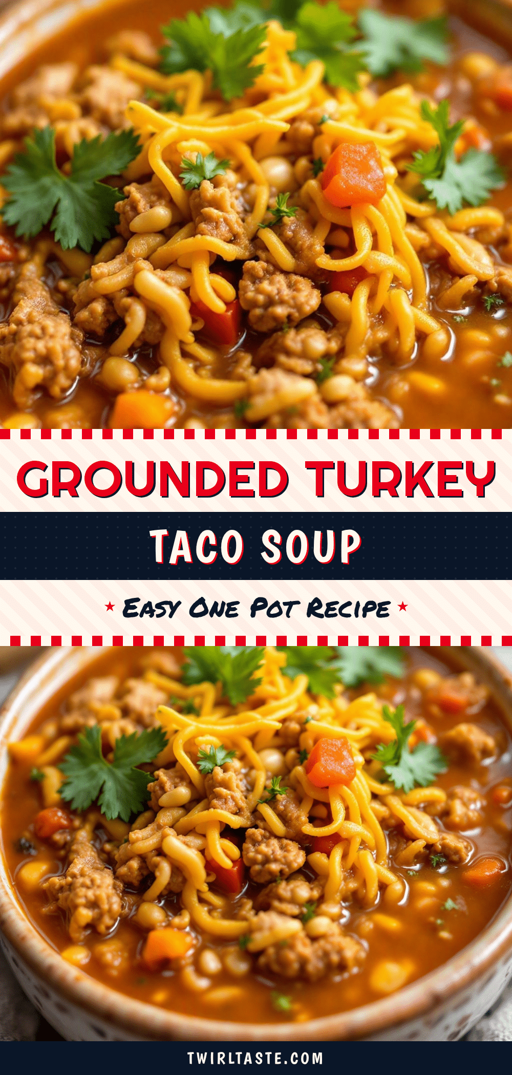 ground turkey taco soup recipe