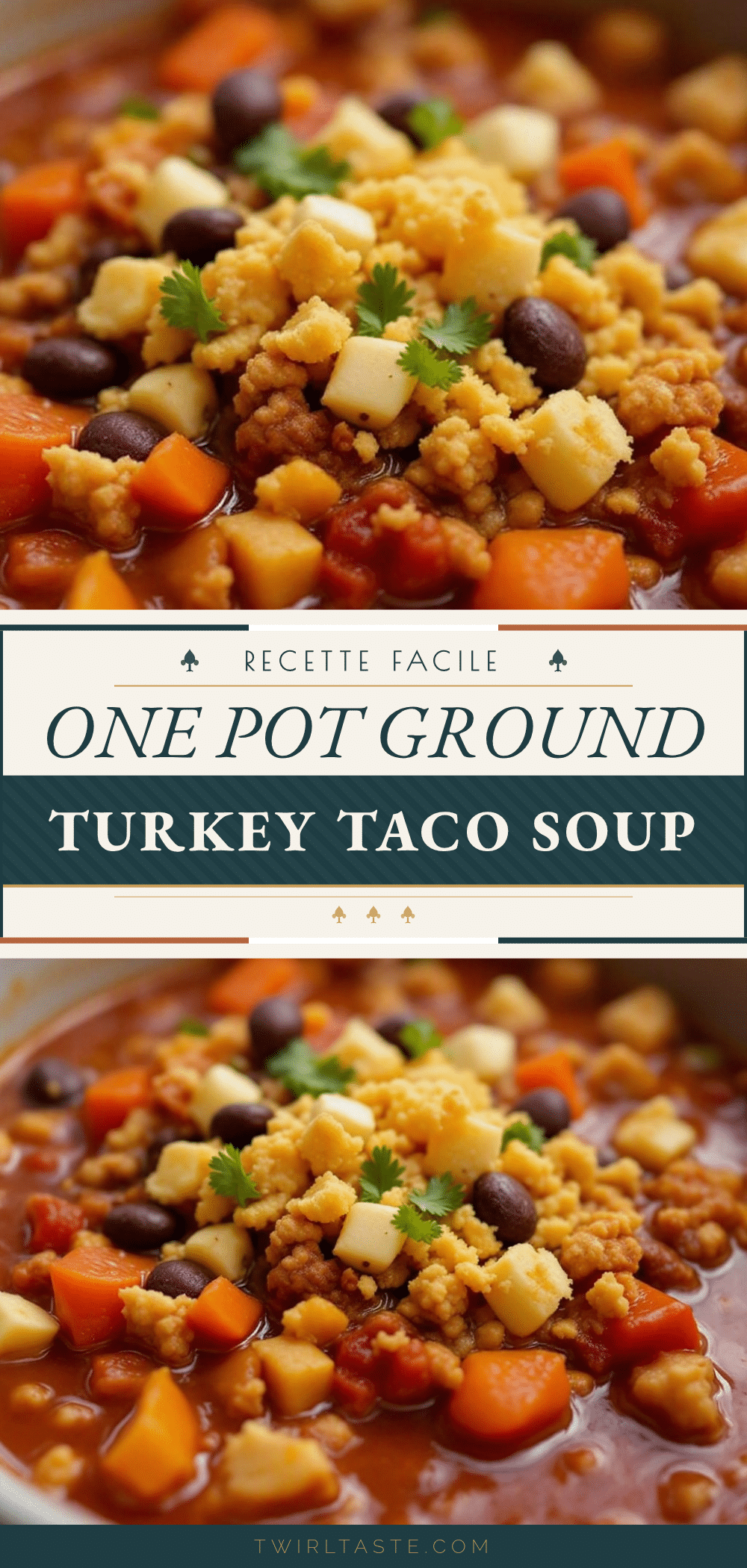 ground turkey taco soup recipe