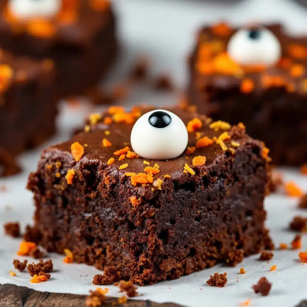 Halloween brownies preparation steps