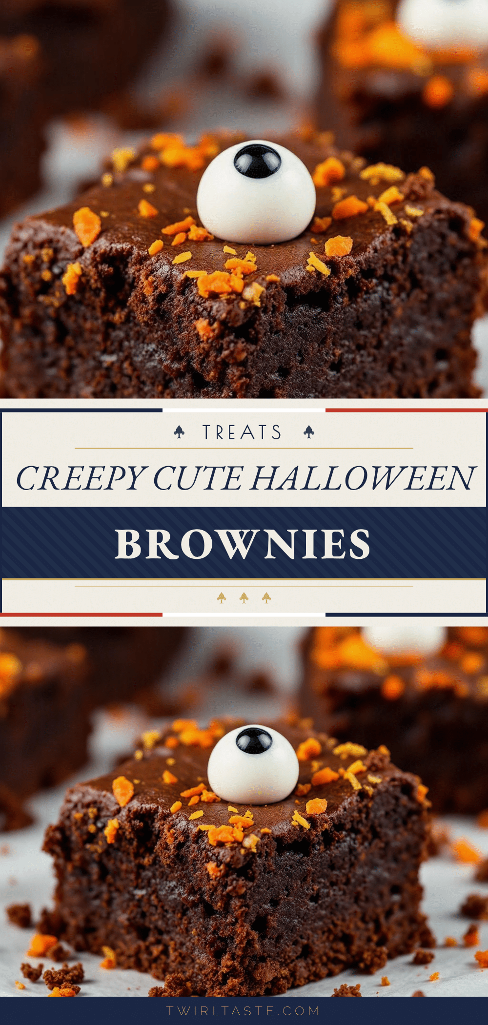 Halloween brownies recipe
