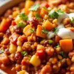 healthy turkey chili for game day - featured image