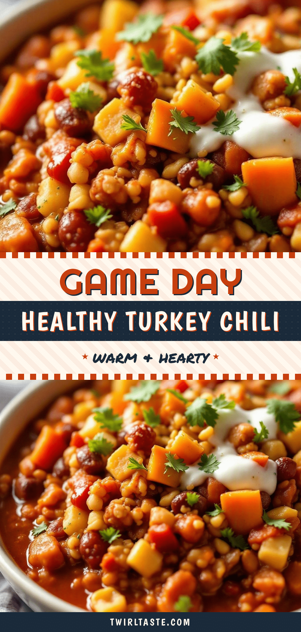 healthy turkey chili for game day recipe