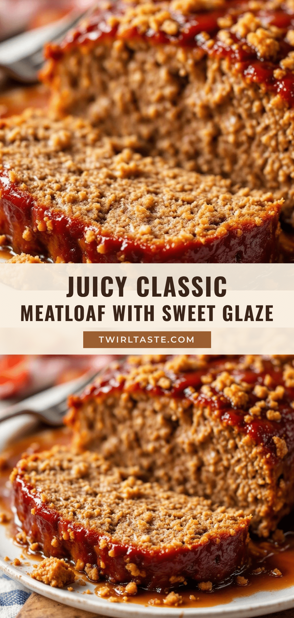juicy classic meatloaf with sweet glaze recipe