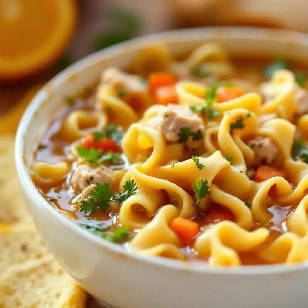 leftover turkey noodle soup preparation steps