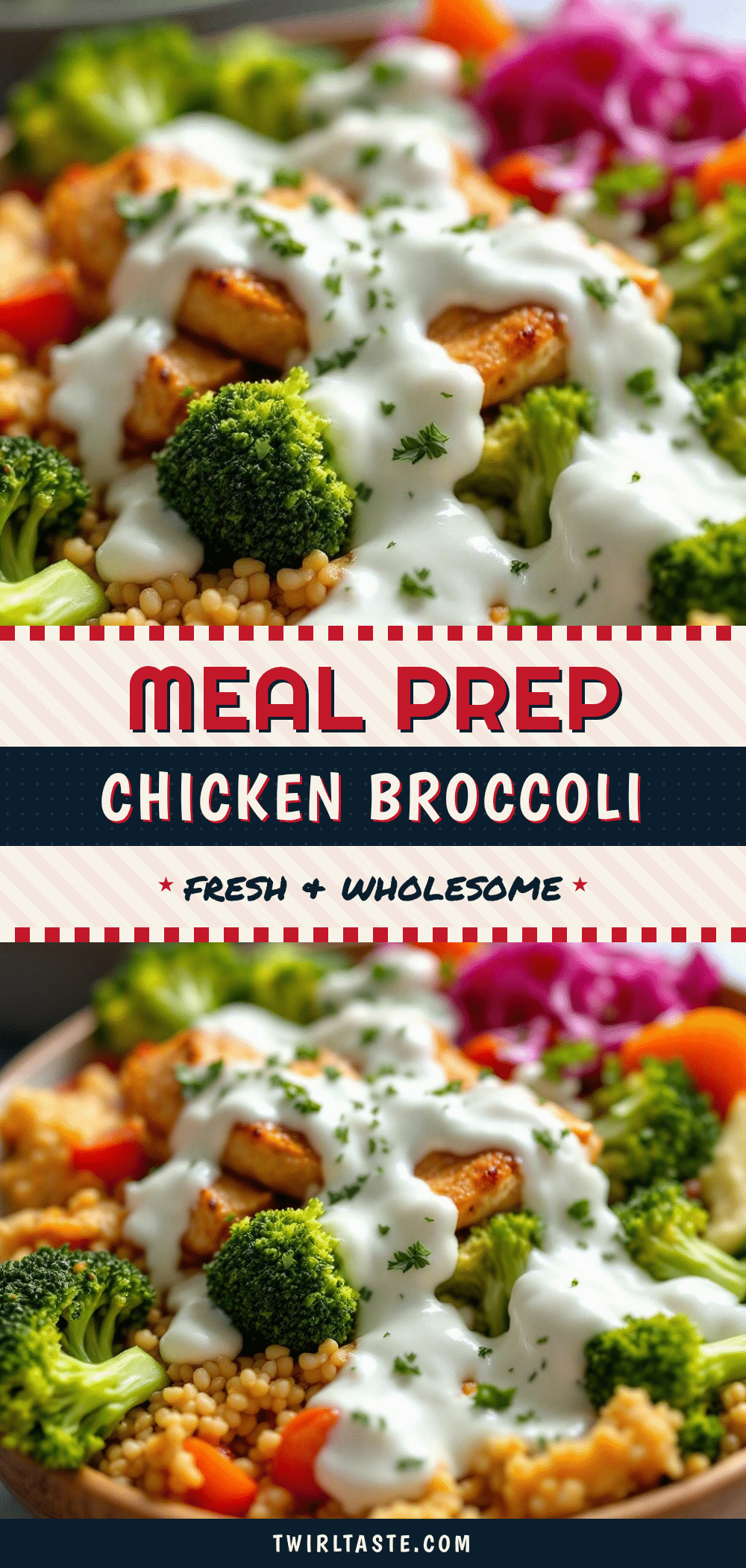 meal prep chicken and broccoli bowls recipe