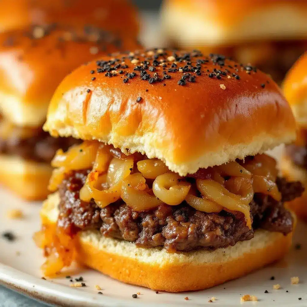 mini beef sliders with caramelized onions preparation steps