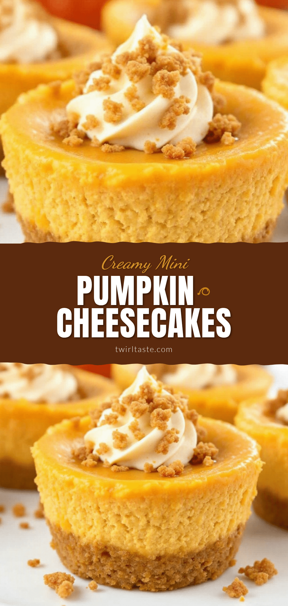 mini pumpkin cheesecakes recipe
